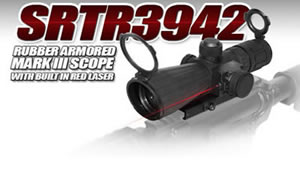 NcStar Rifle scope with Laser sight  NcStar SRTR3942