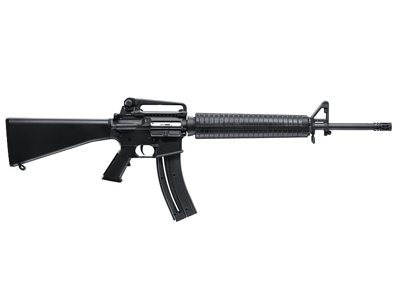 The M16 Colt .22 rimfire rifle is based on the Legendary Colt M16 version. 